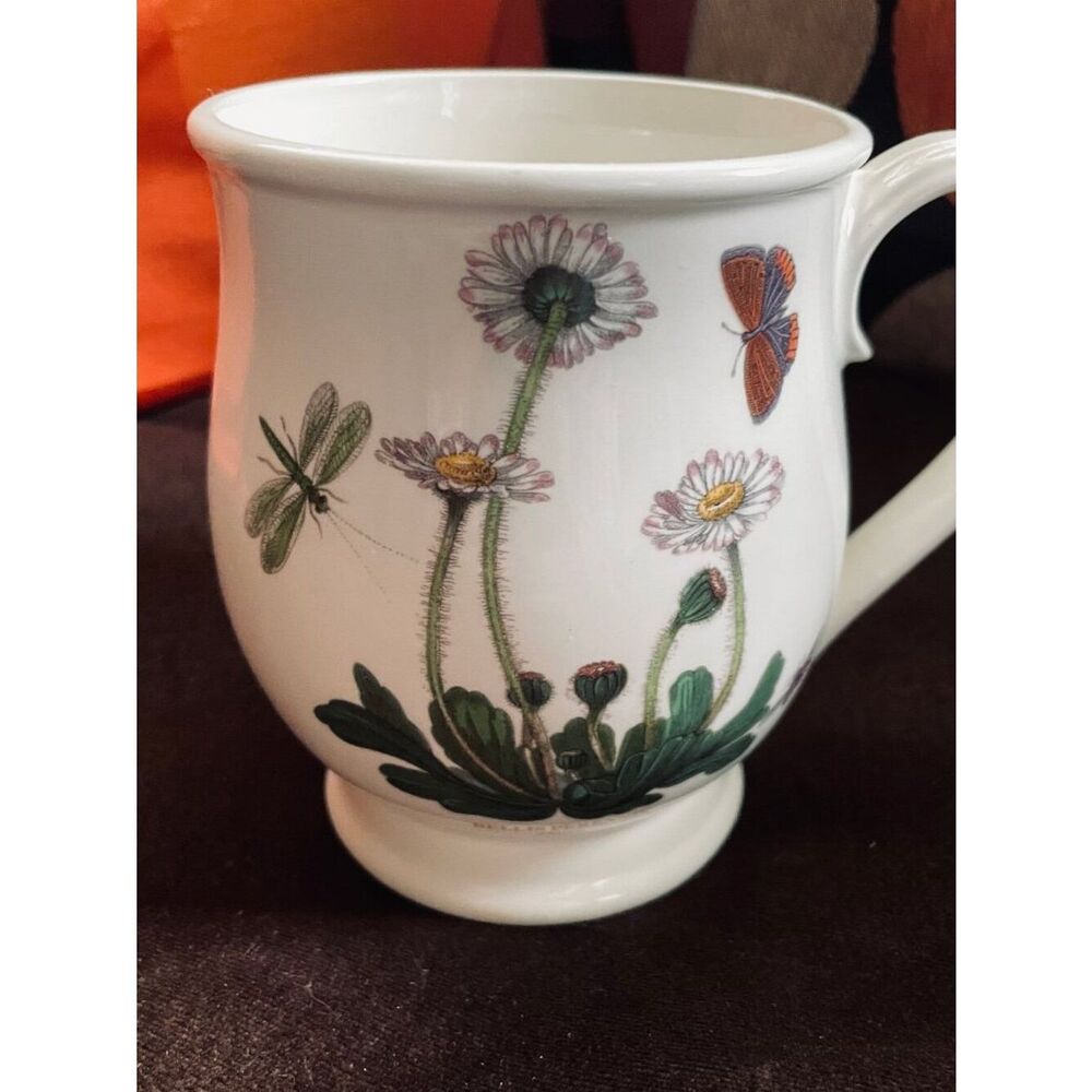 PORTMERION Garden Bristol Mug Sweet Pea LATHYRUS ODORATUS Pedistal Handled